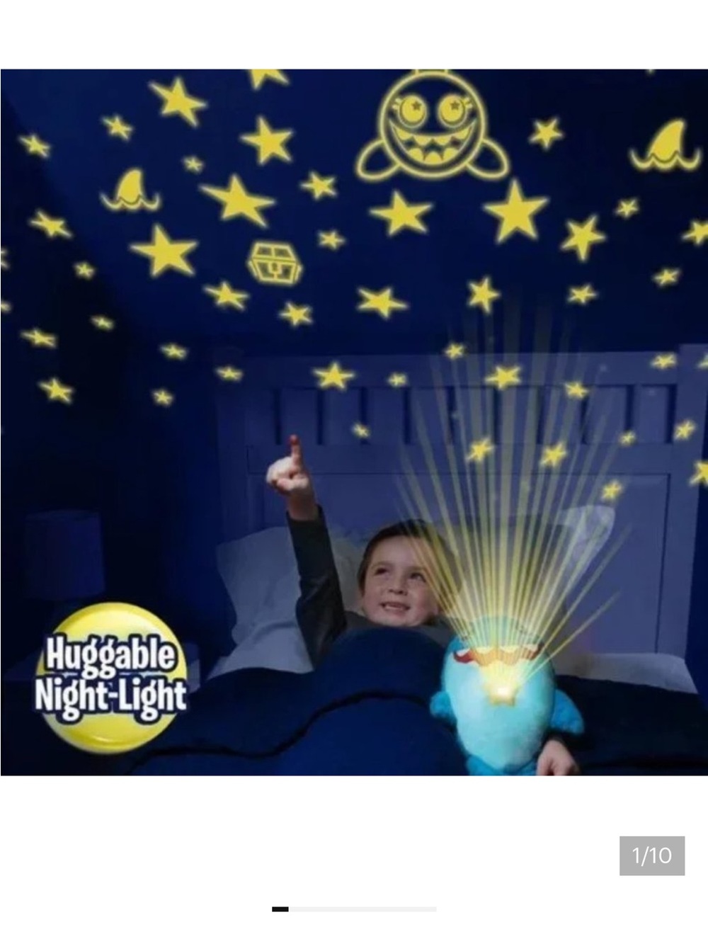 Ontel Star Belly Dream Lites blue dragon night light plush as seen on TV